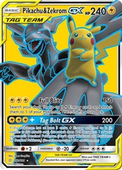 Pikachu & Zekrom GX - 162/181 - Full Art - Ultra Rare